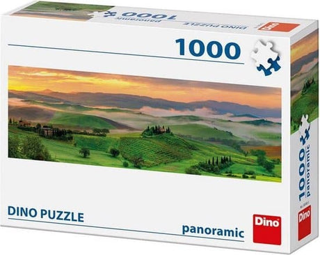 Dinotoys Dino-Puzzle - Panorama-Sonnenaufgang Toskana - 1000 Teile