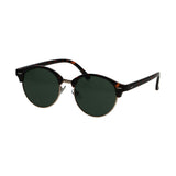 Spectrum Sonnenbrille Club Round Havana Gold Grün Unisex