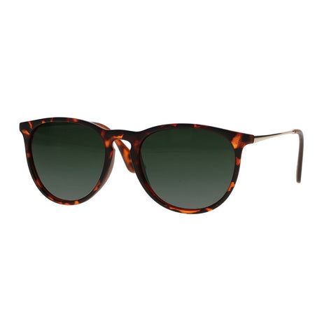 Spectrum Sonnenbrille Schildkröte Gold Grün Glas Unisex