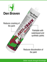 Den braven zwaluw acrylaatkit anti-crack 310ml wit - 11615201 - 11615201