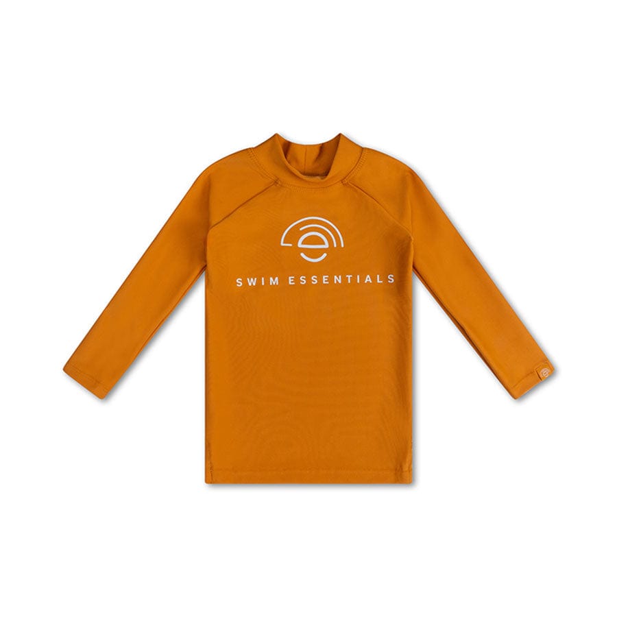 Seestern | Orangefarbenes UV-Badeshirt mit langen Ärmeln
