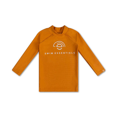 Seestern | Orangefarbenes UV-Badeshirt mit langen Ärmeln