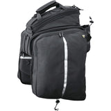 Topeak Dragertas MTS Trunkbag DXP Schwarz, 22,6 l, Klettverschluss, wasserfest, Flaschenhalter