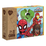 Clementoni spielen für zukünftige Maxi -Puzzle -Superhelden, 24st.