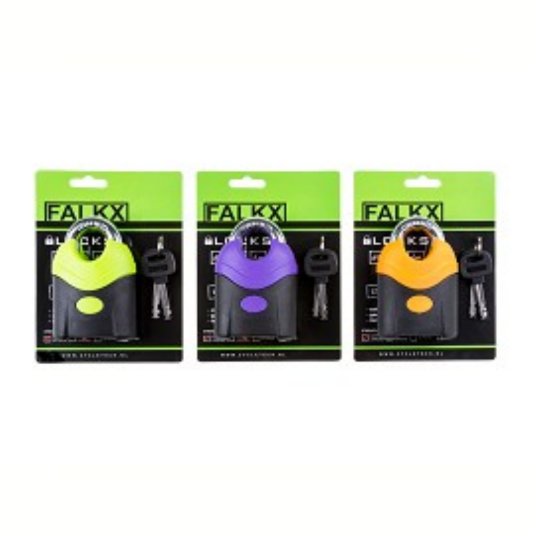 Falkx Multi Padlock. 72 mm getemperter Stahl, Assorti -Farbe