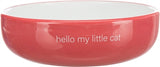 Trixie Food Bowl trinkt Katze flache Nase rot weiß
