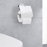 Little Wolke Little Wolke Toiletrolhalter mit Luno Deckel Silberfarbe