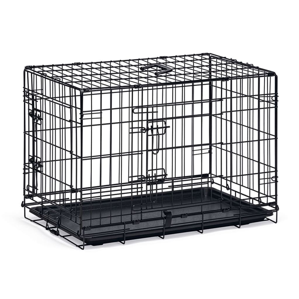 Karlie Hundebank mit 2 Türen 77x47x54 cm Schwarz