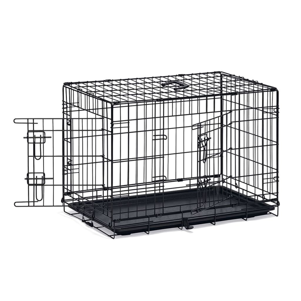 Karlie Hundebank mit 2 Türen 77x47x54 cm Schwarz