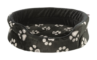 Trixie Hundekorb Jimmy Oval Schwarz mit Beindruck