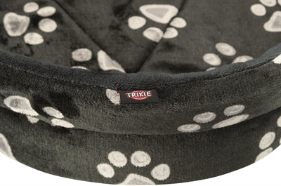Trixie Hundekorb Jimmy Oval Schwarz mit Beindruck