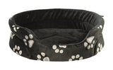 Trixie Hundekorb Jimmy Oval Schwarz mit Beindruck