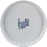 Trixie Food Bowl Wasserbehälter flach und breites Katzendruck grau