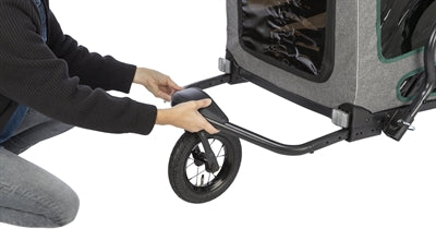 Trixie Jogging -Kit für Fahrradwagen 12802 grauer Salbei