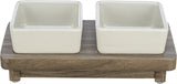 Trixie Food Bowl Hunde Set Citystyle Keramikgrau Braun