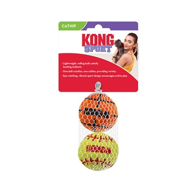 Kong Cat Sportbälle mit Katzenminister -Assorti