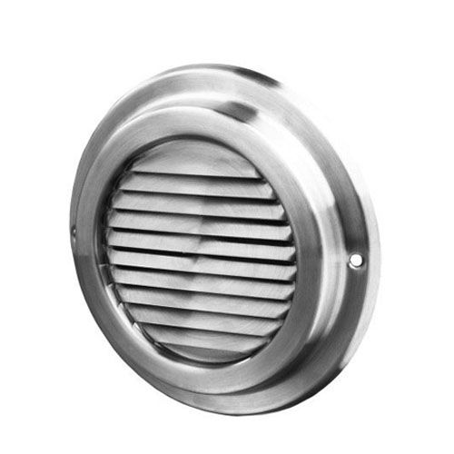 Lüftungsgrill um 125 mm aus Edelstahl