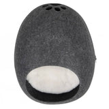Flamingo Flamingo Cat Cave Chizmo 39x48x24 cm fühlte sich grau an