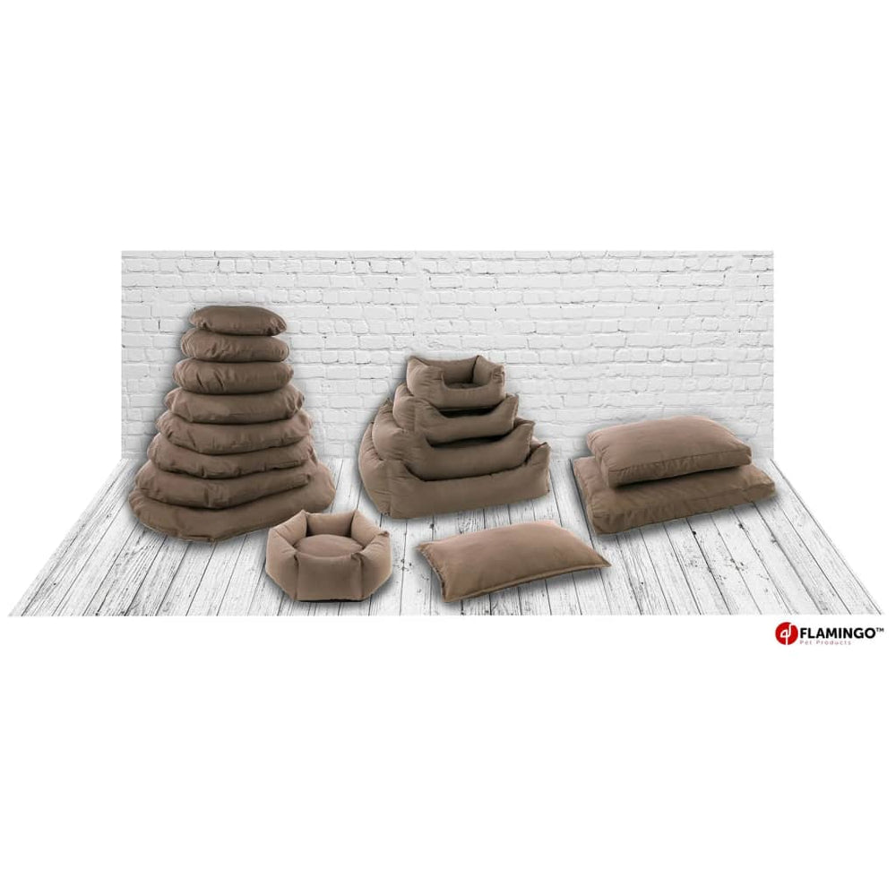 Flamingo Flamingo Hundekorb mit Zits Panama Hexagonal 50x18 cm Taupe