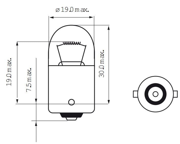 Bosma-Lampe 6V-10W BA15s