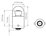 Bosma-Lampe 6V-10W BA15s