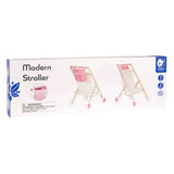 Klassische Welt der Welt Holz Poppenbuggy White Pink