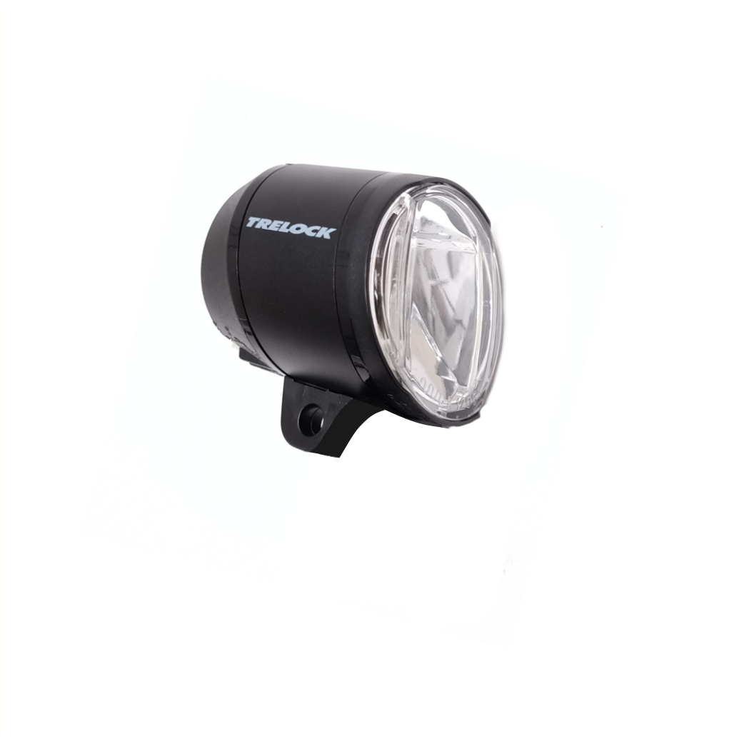Trelock LED-Scheinwerfer LS 910 PRIO 50 Lux, geeignet für E-Bike 6V DC, Schwarz, Workshop-Verpackung