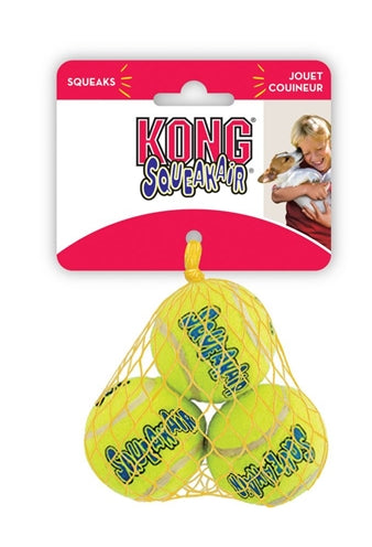 Kong Squeakair Tennisball Gelb mit Piepton