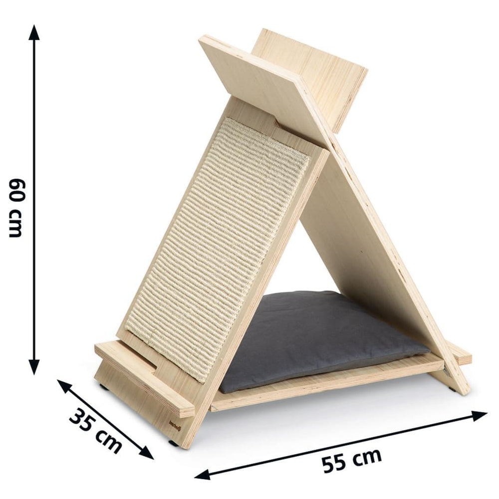 Beeztees Beeztees Katzenmöbel Rinty 55x35x60 cm Holz
