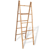 VIDAXL -Doppel -Handtuchleiter mit 5 Stufen 50x160 cm Bambus