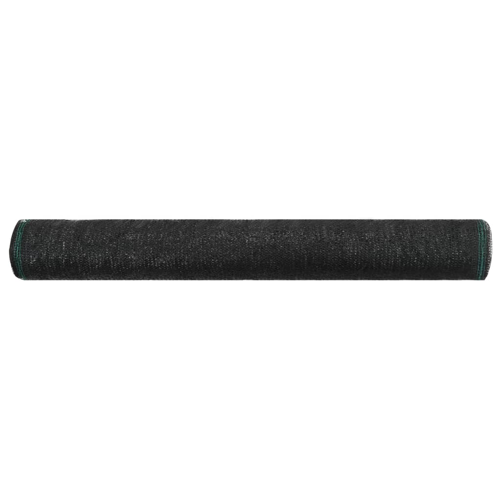 Vidaxl -Tennisbildschirm 2x25 M HDPE Schwarz
