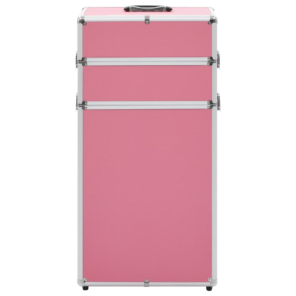 Vidaxl Makeup Trolley Aluminium Pink