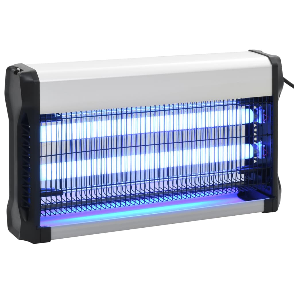 Vidaxl -Flug mit 30 W Aluminium schwarz