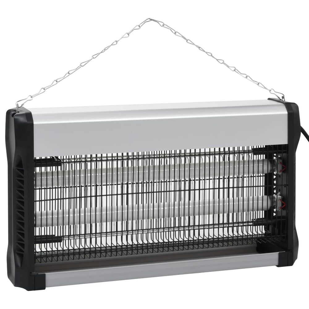 Vidaxl -Flug mit 30 W Aluminium schwarz