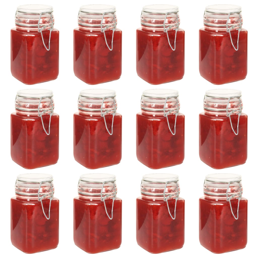 Vidaxl -Marmeladengläser mit Schließung von 12 ST 260 ml Glas