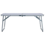 Vidaxl Camping Tabelle zusammenklappbar 60 x 40 cm Aluminium Weiß