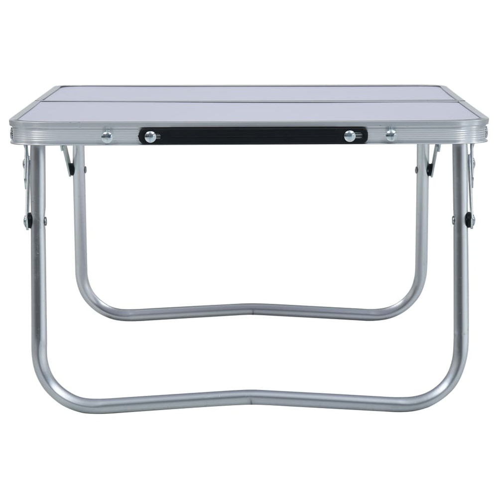 Vidaxl Camping Tabelle zusammenklappbar 60 x 40 cm Aluminium Weiß