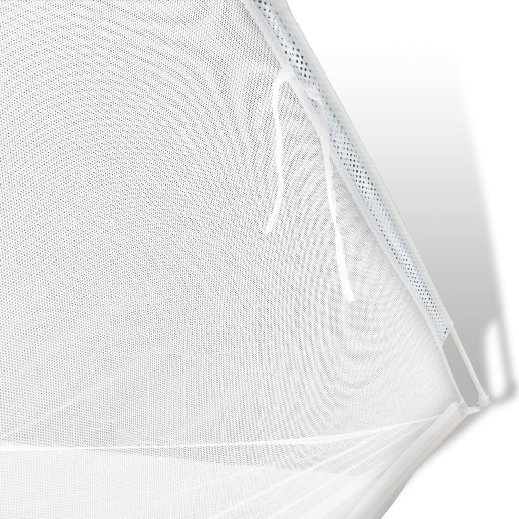 VIDAXL -Zelt 200x150x145 cm Glasfaser weiß
