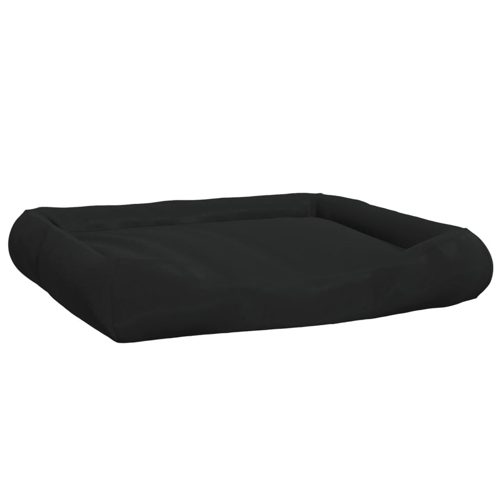 Vidaxl Hundebett mit Kissen 115x100x20 cm Oxford Stoff schwarz