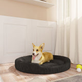Vidaxl Hundekorb 70x55x23 cm Plüsch schwarz