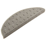 Vidaxl -Treppenmatten 15 ST 56x17x3 cm Grau