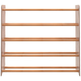 VIDAXL -Schuhregal 90x24x81 cm verarbeitetes Holzbraun