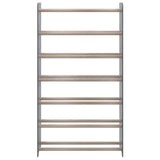 VIDAXL -Schuhregal 65x24x117 cm verarbeitetes Holzgrau
