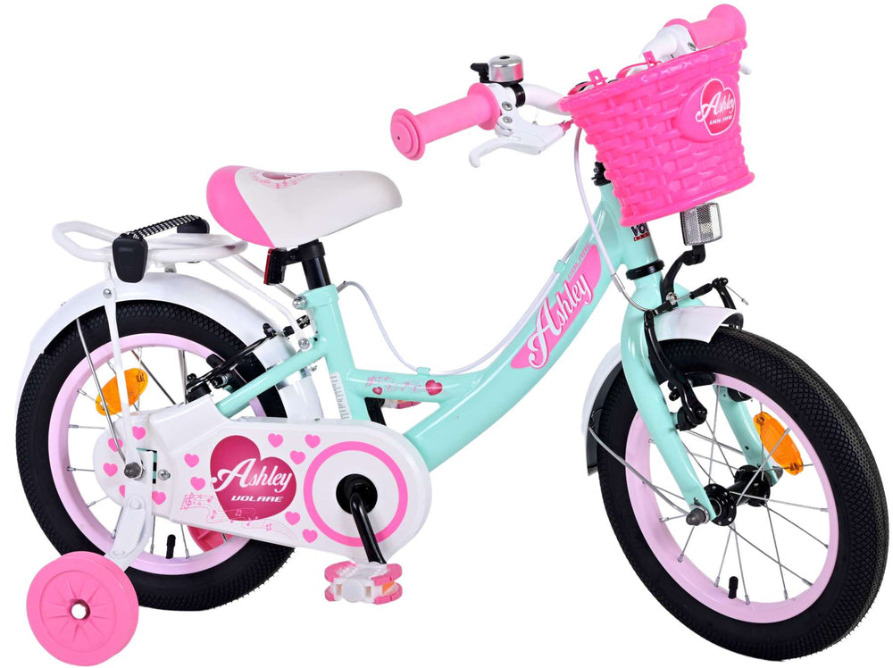 Volare Ashley Children's Bike Girls 14 Zoll grüne zwei Handbremsen
