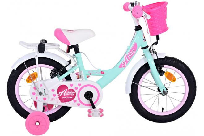 Volare Ashley Children's Bike Girls 14 Zoll grüne zwei Handbremsen