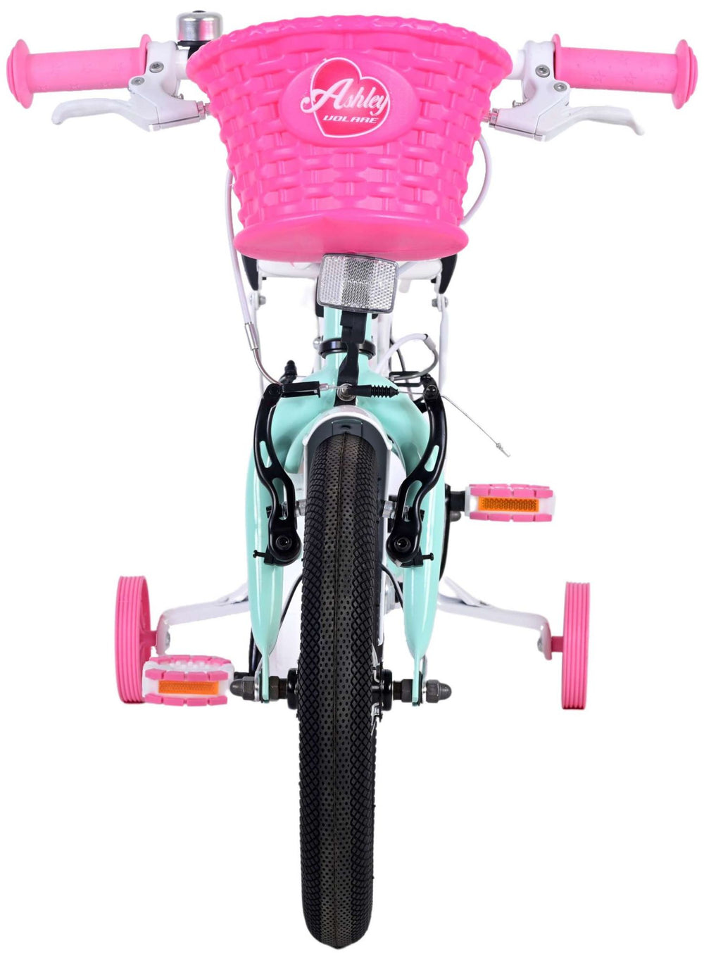 Volare Ashley Children's Bike Girls 14 Zoll grüne zwei Handbremsen