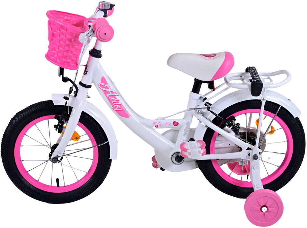 Volare Ashley Children's Bike Girls 14 Zoll weiße zwei Handbremsen