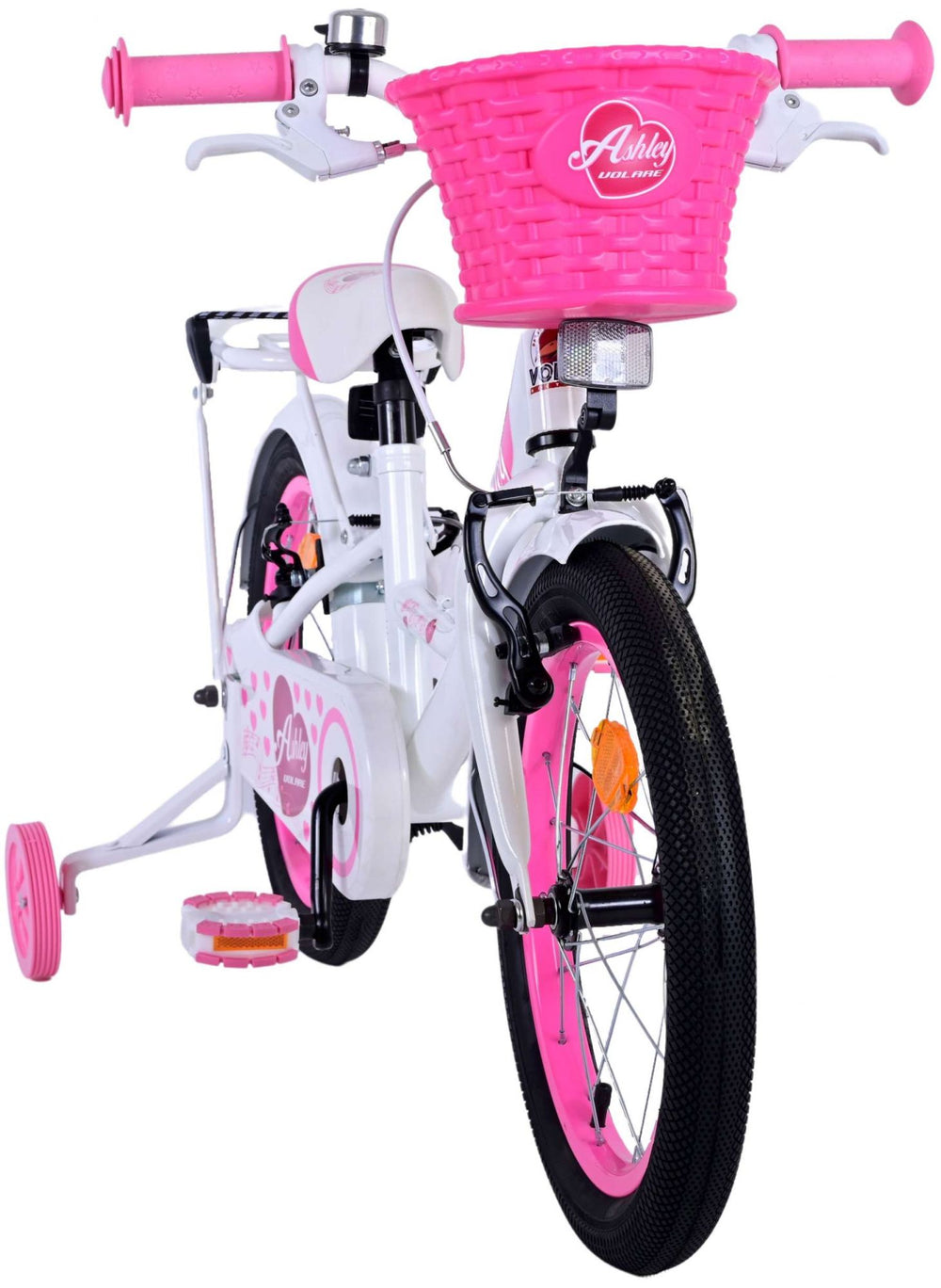 Volare Ashley Children's Bike Girls 16 Zoll weiße zwei Handbremsen
