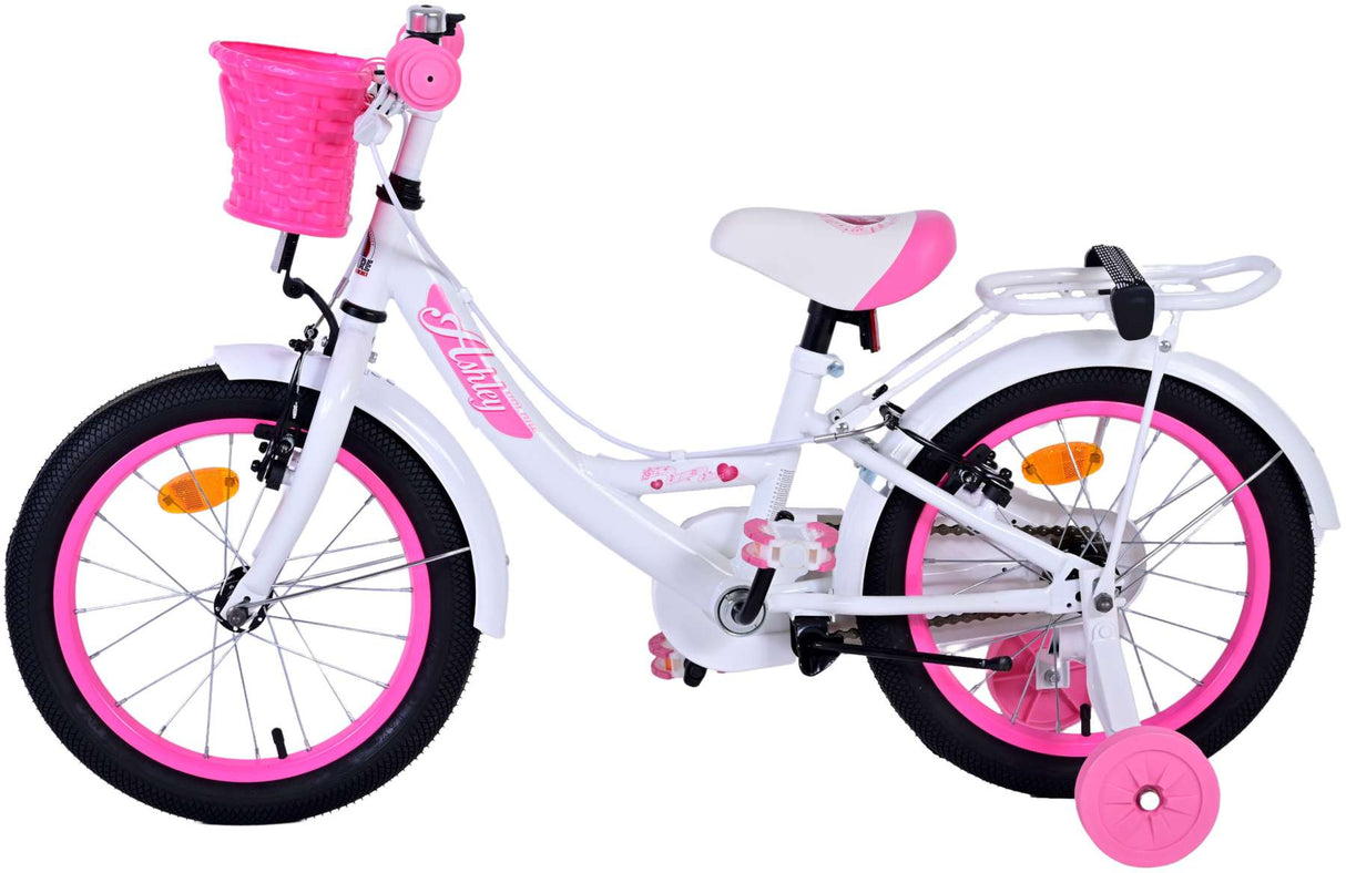 Volare Ashley Children's Bike Girls 16 Zoll weiße zwei Handbremsen