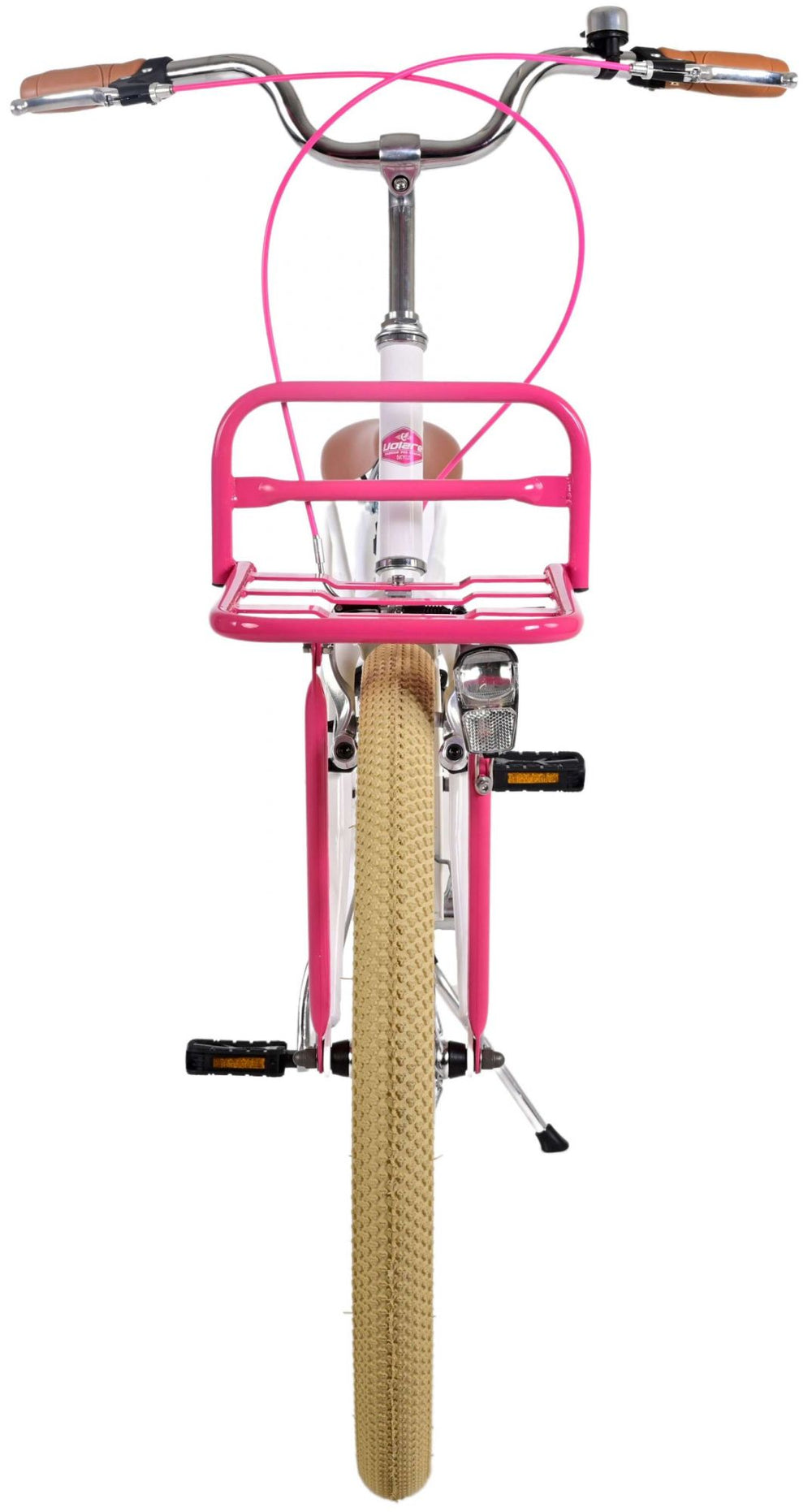 Volare Volare Children's Bicycle Girls 24 Zoll weiße zwei Handbremsen
